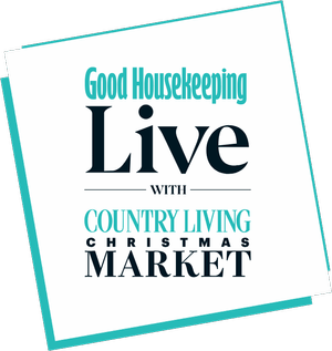 Good Housekeeping Live with Country Living Christmas Market logo on a white background